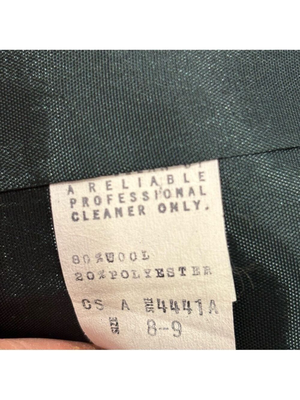 70s JH COLLECTION WOOL BLEND GRAY & BLACK PLAID HERITAGE PRINT BLAZER SZ 8 - Picture 11 of 11